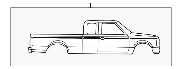 F87Z1020001AAA Деталь STRIPE TAPE, LEFT