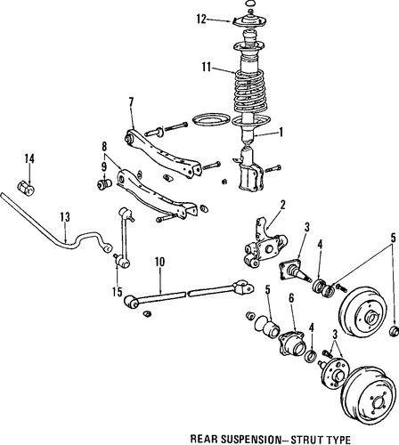 REAR SUSPENSION/REAR SUSPENSION for 1993 Toyota Camry #2