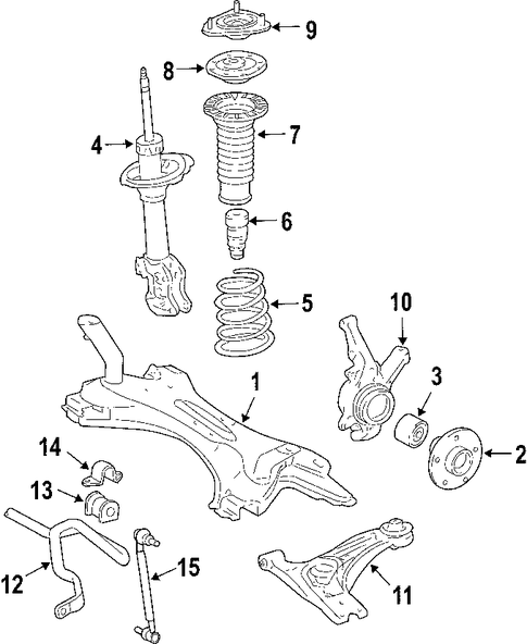FRONT SUSPENSION/SUSPENSION COMPONENTS for 2005 Scion tC #2