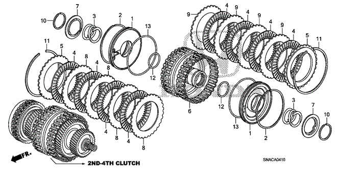 TRANSMISSION - AUTOMATIC/AT CLUTCH (2ND-4TH) for 2011 Honda CIVIC SEDAN #1