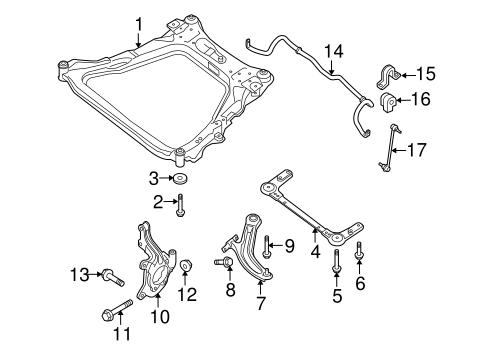Stabilizer Bar & Components for 2010 Nissan Sentra #0