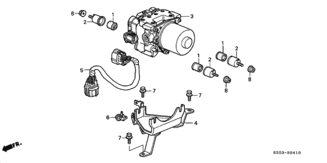 ABS Modulator for 2001 Honda Prelude #0