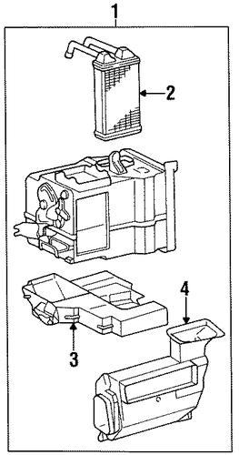 HVAC/HEATER for 1997 Toyota Paseo #1
