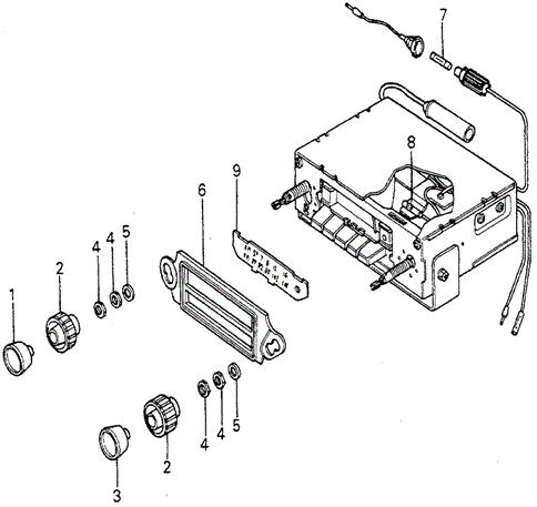 Electrical/Exhaust/Heater/Fuel/Radio Components for 1979 Honda ACCORD HATCHBACK #1