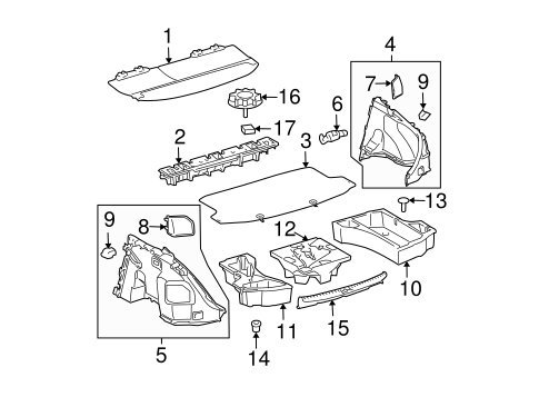 BODY/INTERIOR TRIM - REAR BODY for 2006 Scion tC #1
