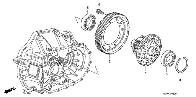 Transmission - Manual/MT Differential (L4) for 2007 Honda ACCORD SEDAN #1