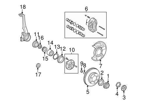 BRAKES/FRONT BRAKES for 2000 Toyota Tacoma #1