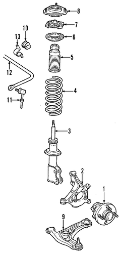 FRONT SUSPENSION/SUSPENSION COMPONENTS for 2005 Toyota MR2 Spyder #2