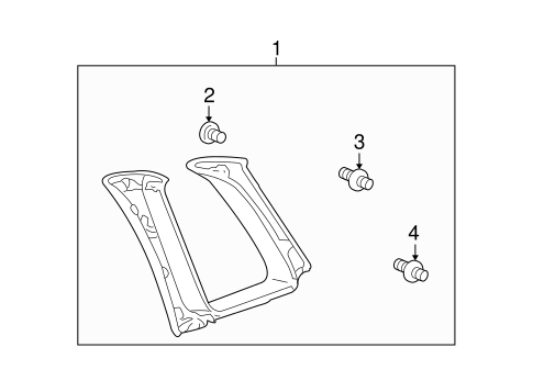 BODY/INTERIOR TRIM - QUARTER PANELS for 2006 Scion xA #1