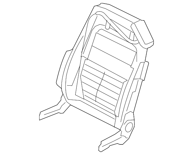 C2P18217 Деталь SEAT BACK FRAME, RIGHT