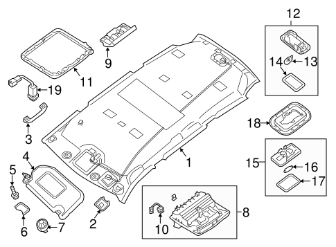 Body/Interior Trim - Roof for 2014 Nissan Pathfinder #1