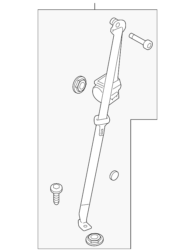 DA8Z-74611B68-AA SEAT BELT ASSY, RIGHT