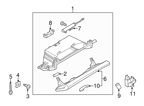Panamera GLOVE BOX