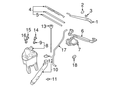 BODY/WIPER & WASHER COMPONENTS for 2004 Toyota RAV4 #2