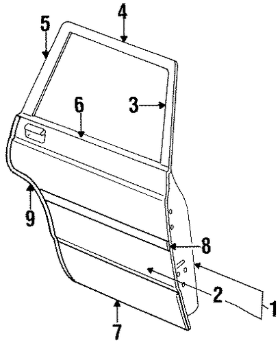 Grand Marquis DOOR & COMPONENTS