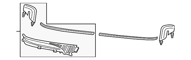 92052118 Деталь COWL GRILLE, RIGHT