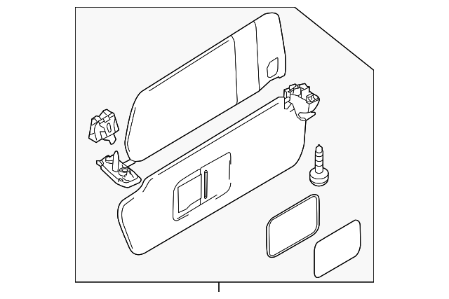 958-731-552-12-2W0 Деталь SUNVISOR, RIGHT