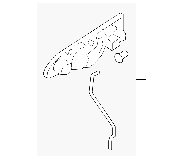 32007629 Деталь HANDLE, OUTSIDE, LEFT