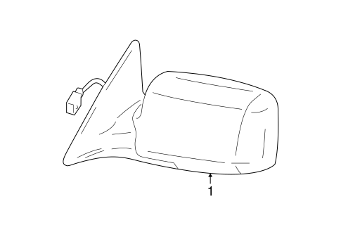 BODY/OUTSIDE MIRRORS for 2000 Toyota Solara #1