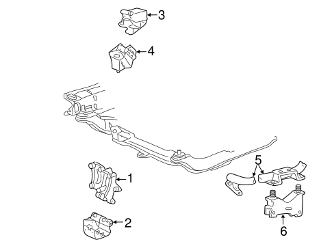 Engine & Trans Mounting for 2000 Ford Windstar #0