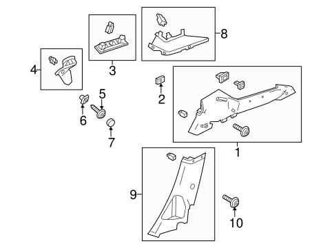Body/Interior Trim - Quarter Panels for 2012 Ford Focus #1