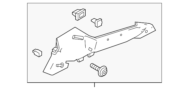 CV6Z-5846808-AB Деталь UPPER QTR TRIM, RIGHT