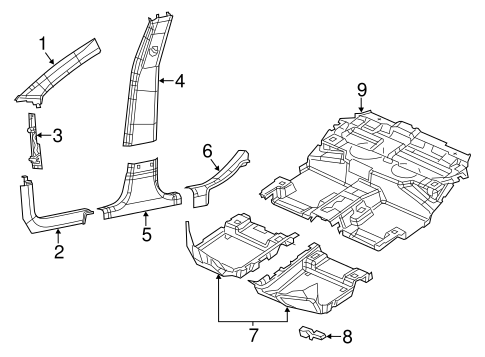 Cherokee INTERIOR TRIM - PILLARS