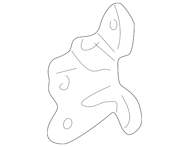 88969840 Деталь LOWER HINGE, LEFT