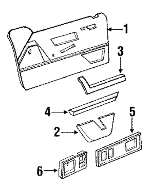 Cutlass Supreme INTERIOR TRIM - FRONT DOOR