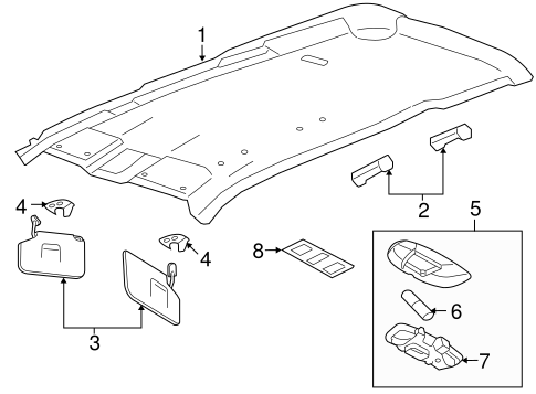 Body/Interior Trim - Roof for 2009 Ford Taurus X #1