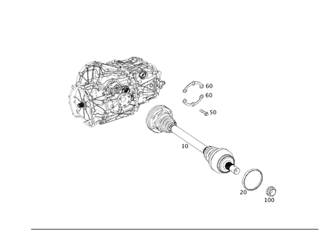 Axle Shaft for 2012 Mercedes-Benz SLS AMG® #0