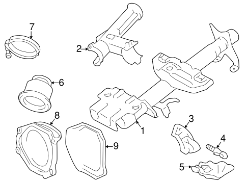 STEERING/HOUSING & COMPONENTS for 1997 Toyota RAV4 #2