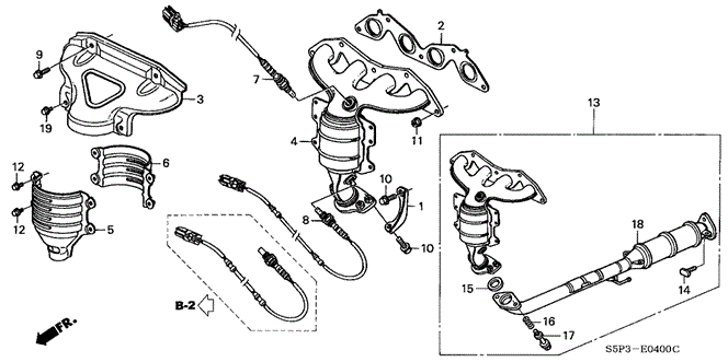 ENGINE/EXHAUST MANIFOLD (SOHC/VTEC) for 2004 Honda CIVIC COUPE #1