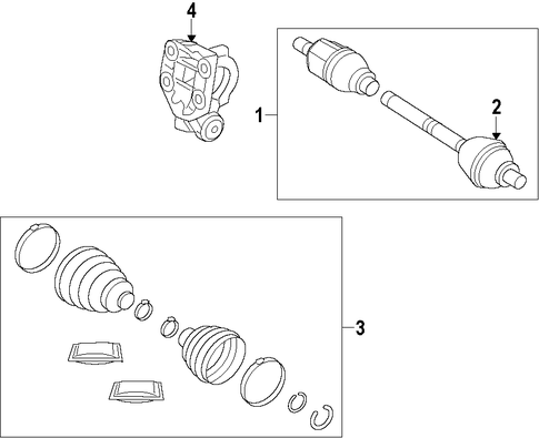 Range Rover Evoque AXLE SHAFTS & JOINTS