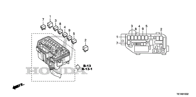 ELECTRICAL / EXHAUST / HEATER / FUEL/CONTROL UNIT (ENGINE ROOM) (2) for 2012 Honda ACCORD COUPE #1
