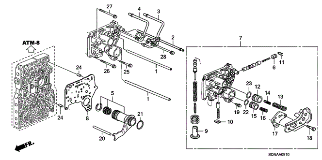 Transmission - Automatic/AT Regulator (L4) for 2007 Honda ACCORD COUPE #1