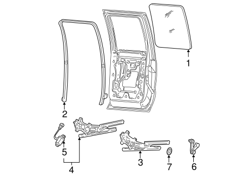 Body/Rear Door for 2001 Ford F-150 #1