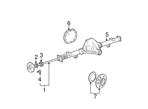 Rear Suspension/Axle Housing for 2007 Ford F-150 #1
