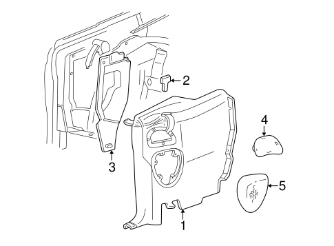 Mustang INTERIOR TRIM - QUARTER PANELS 2