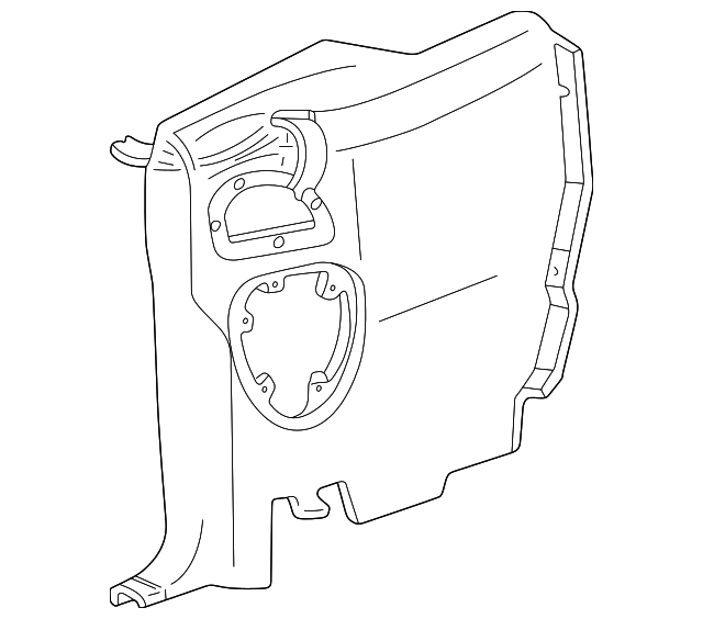 YR3Z7631013AAA Деталь QTR TRIM PANEL, LEFT