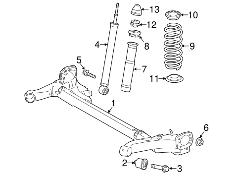 REAR SUSPENSION/REAR SUSPENSION for 2012 Scion iQ #1