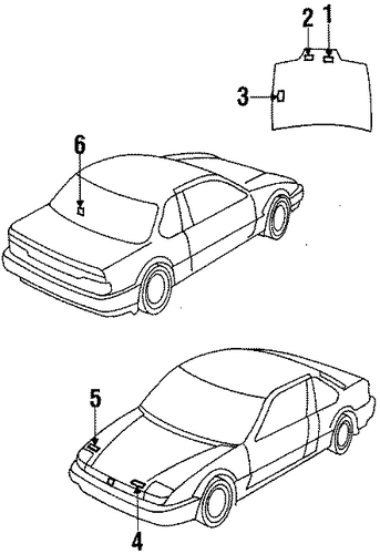 OEM Honda 33138-SF1-A00 - Label OEM Honda 33138-SF1-A00 - Label