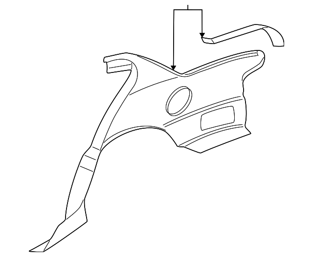 22654832 Деталь QUARTER PANEL, RIGHT