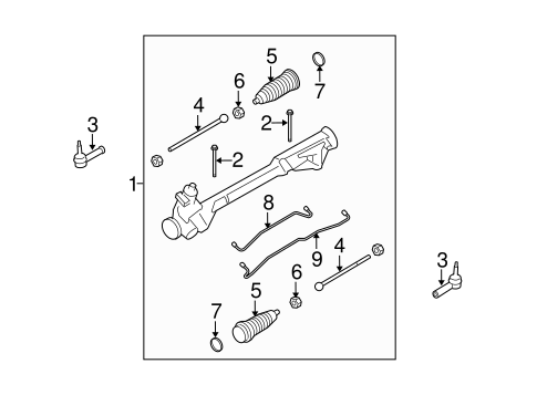 Taurus STEERING GEAR & LINKAGE 2