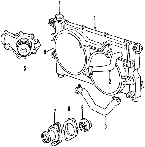 COOLING SYSTEM/COOLING SYSTEM for 2007 Dodge Caravan #1