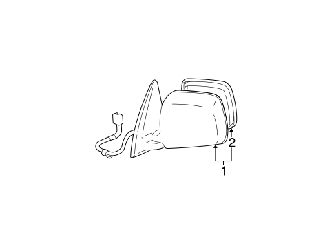 BODY/OUTSIDE MIRRORS for 2007 Toyota Highlander #1