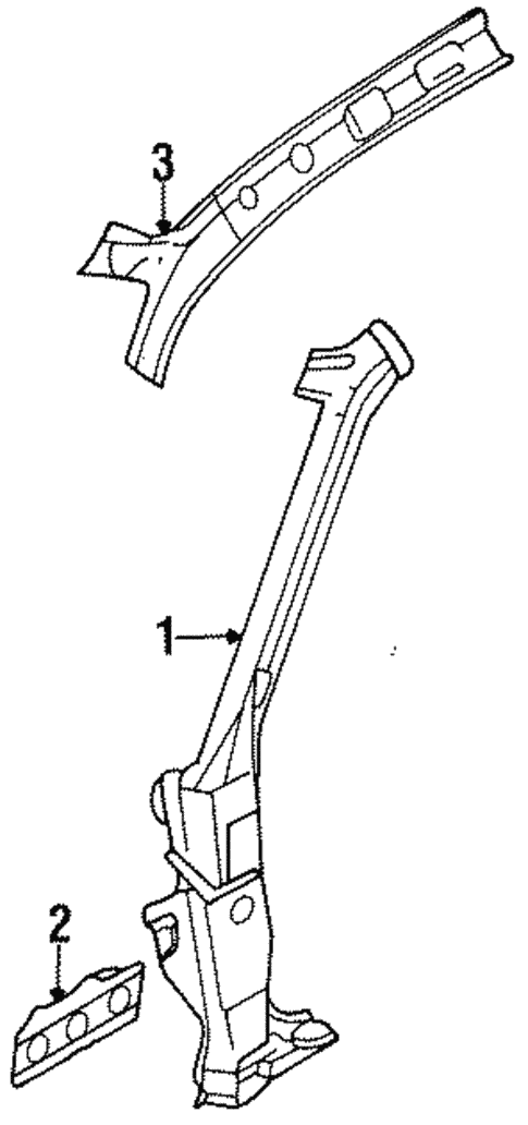 Hinge Pillar for 1997 Nissan Sentra #0