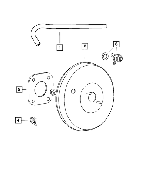 Power Brake Booster for 2011 Dodge Caliber #0
