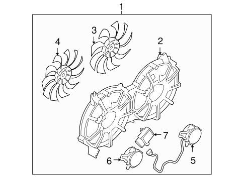 Cooling Fan for 2014 Infiniti QX50 #0