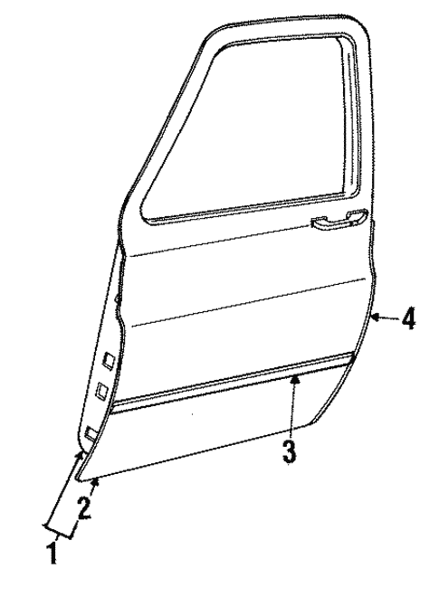 Door & Components for 1987 Chevrolet R10 #0